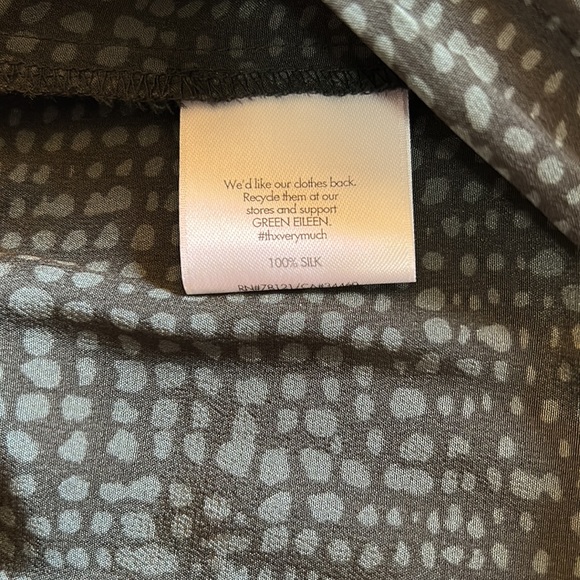 Eileen Fisher 100% Silk Georgette Pleat Pants szLP - Picture 9 of 14